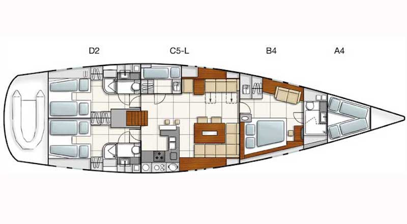 19m Segelyacht Riss
